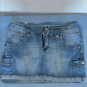 H2j Light Blue Denim Mini Skirt